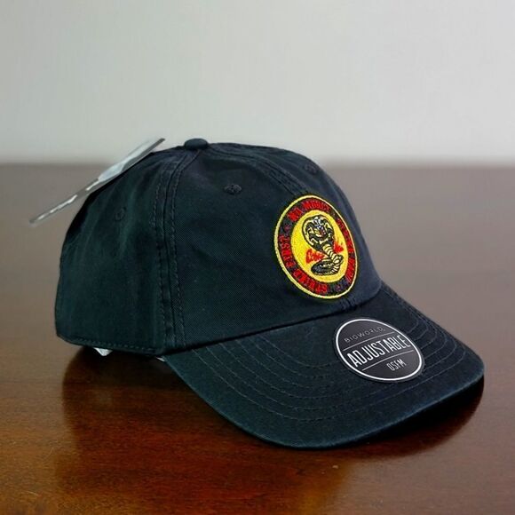 Cobra Kai Official Licensed Dad Hat Cap Black New - Picture 1 of 9
